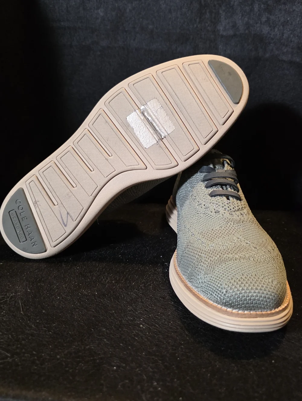 Cole Haan Sage Knit Wingtip Oxfords Contrast Cream Sole 11w